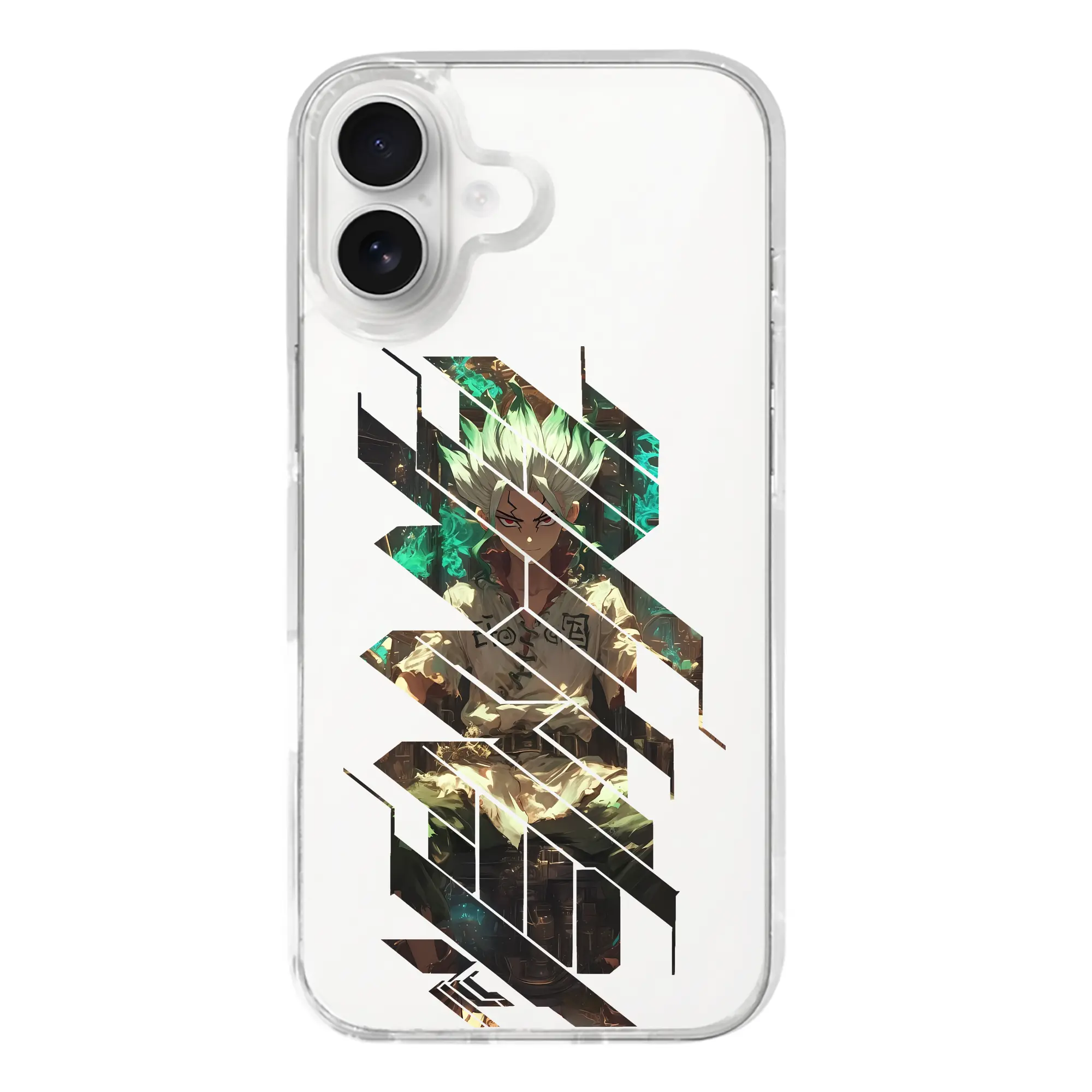 ドクターストーン グッズ,石神千空 - iPhone 17シリーズ 透明スマホケース – 薄型・耐衝撃・精密フィット保護カバー